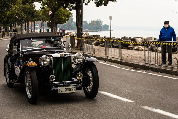 Desenzano Del Garda Brescia Italia Octubre 2020 Viejo Coche Carreras — Foto de Stock