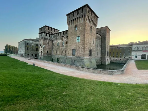 San Giorgio Medieval Gonzaga Castelo Jardim Mantova Itália Lombardia — Fotografia de Stock