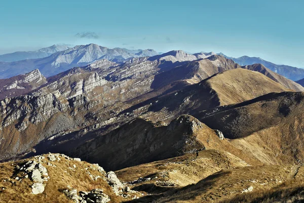 Горный Хребет Parco Dei Cento Laghi Аппенино Итальянская Гора — стоковое фото