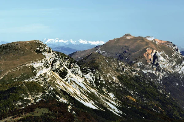 Góry Baldo Panorama Doliny Jesienią Trentino Włochy — Zdjęcie stockowe