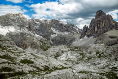 Tre Cime Lavaredo Ulusal Parkı Panorama, Trentino, Sud Tyrol, İtalya
