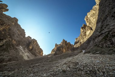 Torre del diavolo, Cadini di Misurina Dolomite Alpleri, Veneto, İtalya
