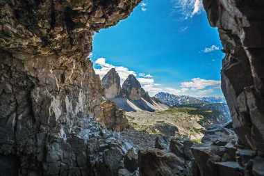 İtalya, Trentino, İtalya 'daki galeriden Tre cime di Lavaredo.