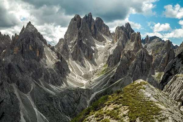 Cadini Misurina Dolomite Iconic Front View Trentino Alps Italia — Foto de Stock
