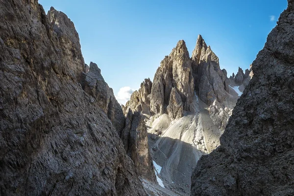 Picos Montaña Cadini Misurina Trentino Dolomite Alp Italia — Foto de Stock