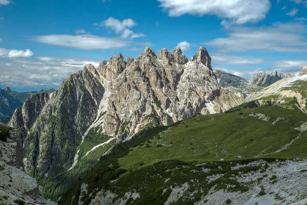 Croda di sesto dolomite Tre cime Ulusal Parkı, Trentino, İtalya