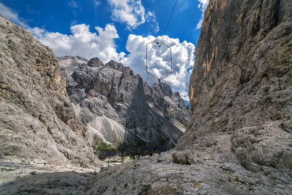 Torri Del Vajolet Rosengarten Dolomitenpanorama Trentino Italien — Stockfoto