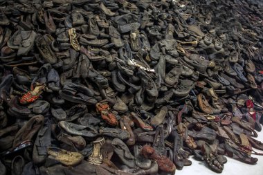 Soykırım konsepti Yahudi ayakkabıları Anma Günü