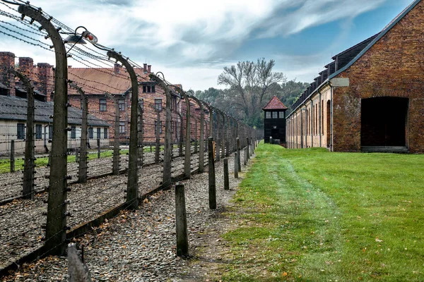 Elektrikli çit avlusu, Auschwitz Birkenau Toplama Kampı Polonya