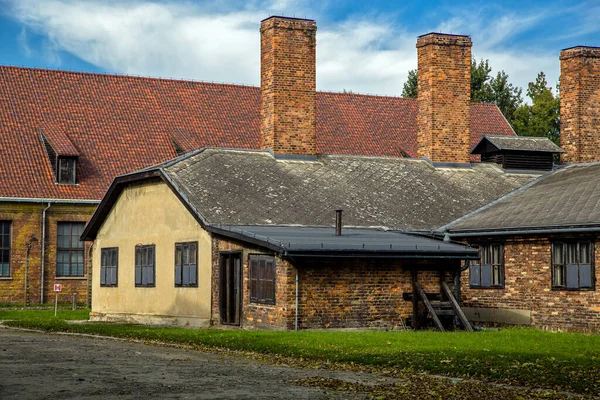 Judisk Tegelbyggnad Auschwitz Birkenau Koncentrationsläger Polen — Stockfoto