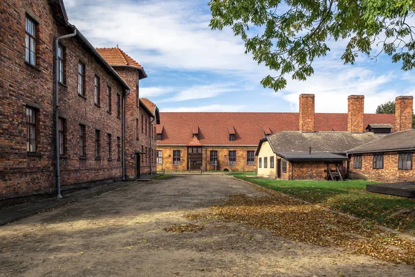 Ziegelgefängnis Konzentrationslager Auschwitz Birkenau Polen — Stockfoto