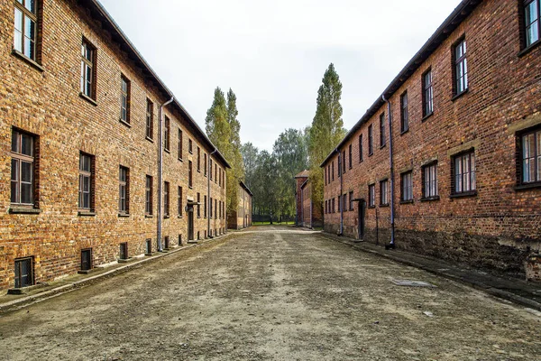 Ziegelgefängnis Konzentrationslager Auschwitz Birkenau Polen — Stockfoto