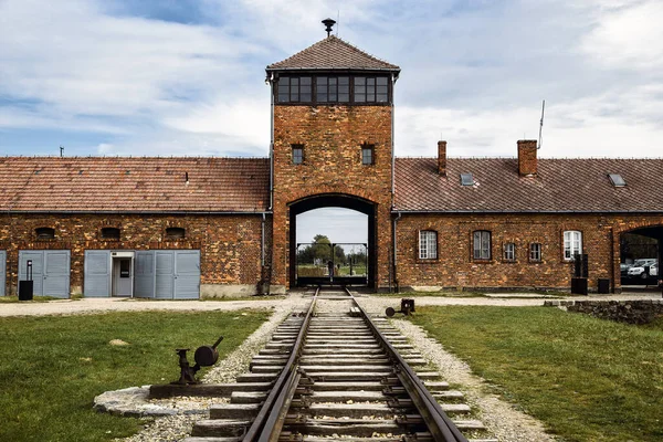 Deportationszug Des Konzentrationslagers Auschwitz Birkenau — Stockfoto