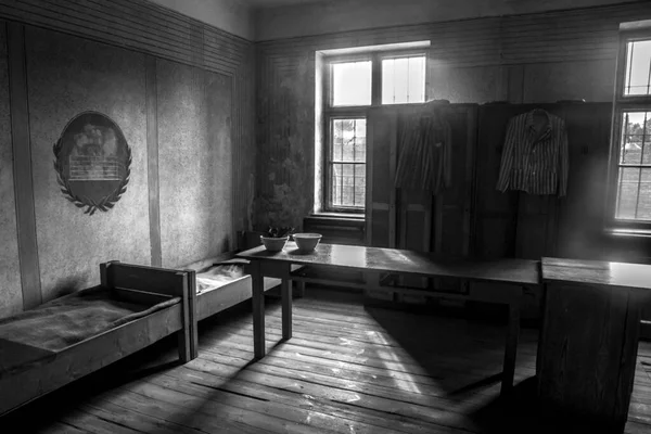 Γερμανικό Γραφείο Των Στρατόπεδο Συγκέντρωσης Μπίρκεναου — Φωτογραφία Αρχείου