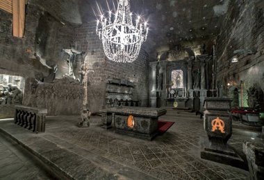 Wieliczka tuz madeninde tuz madeni, Polonya, Wieliczka