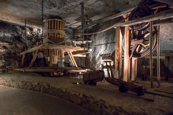 Wieliczka tuz madeninde kazı mekanizması, Wieliczka, Polonya