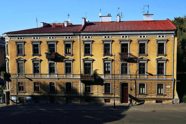 Jewish Quarter House Typical Architecture Kazimierz Krakow Poland — Stock Photo, Image