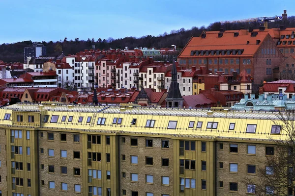 Goteborg Haga旅游区空中全景 哥德堡 — 图库照片