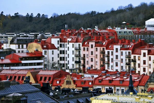Goteborg Haga Touristic District Average Panorama Σουηδία Γκέτεμποργκ — Φωτογραφία Αρχείου