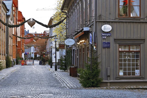Goteborg Haga Τουριστική Περιοχή Cafe Market Σουηδία Γκέτεμποργκ — Φωτογραφία Αρχείου
