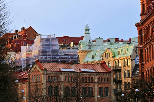 スウェーデン ヨーテボリ市中心部の旧市街地区 — ストック写真