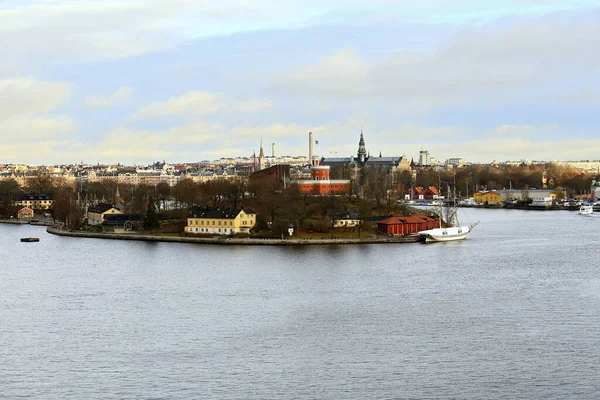 Stockholmer Sonnenaufgang Djurgarden Kanalarchipel Stockholm Schweden — Stockfoto