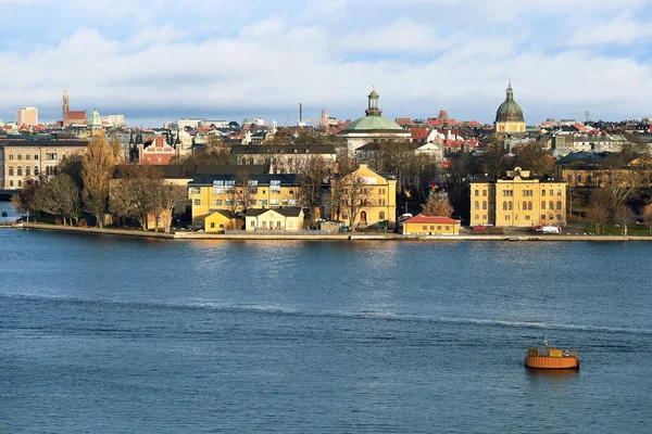 Estocolmo Gamla Stan Por Archipiélago Del Canal Frente Mar Estocolmo —  Fotos de Stock