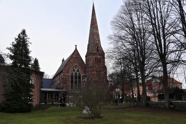 Stockholm Djurgarden Insel Und Engelska Kirche Stockholm Schweden — Stockfoto