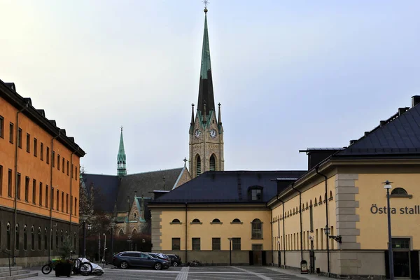 Stockholm Gamla Stan Vieille Ville Riddarholmen Église Stockholm Suède — Photo