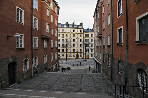 Stockholm Ostermalm Quartier Avec Maison Habitation Stockholm Suède — Photo