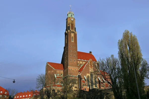 Sztokholm Norrmalm District Johannes Church Sztokholm Szwecja — Zdjęcie stockowe