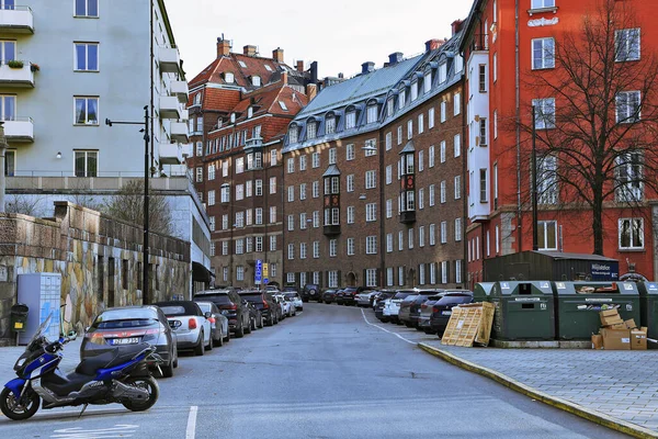 オスタルマルム地区 住宅高価な家 ストックホルム スウェーデン — ストック写真