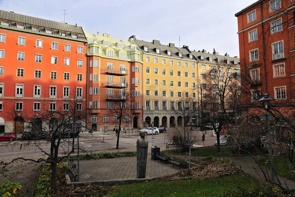 Stockholm Norrmalm Bezirk Und Hauptstraße Stockholm Schweden — Stockfoto