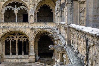 Jeronimos Manastırı mimarisi Belem Lisboa, Lizbon, Portekiz