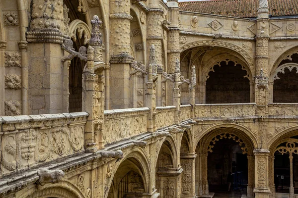 Monastero Dos Jerónimos Detalhes Estátua Belem Lisboa Lisboa Portugal — Fotografia de Stock