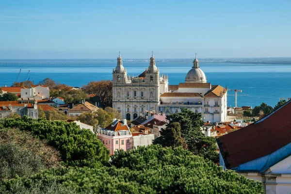 Kościół Sao Vicente Fora Panteao Nacional Panorama Lizbona Portugalia — Zdjęcie stockowe