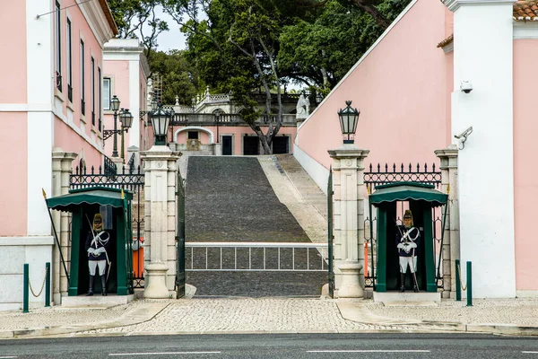 Guardia Sicurezza Nazionale Nel Distretto Alcantara Lisboa Lisbona Portogallo — Foto Stock