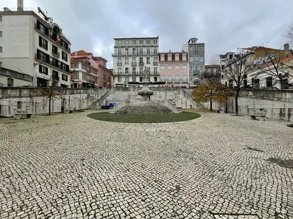 Bairro Alto Lisboa Bairro Vazio Quadrado Lisboa Portugal — Fotografia de Stock