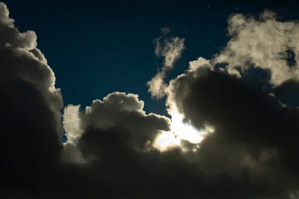 Nube Está Los Detalles Paisaje Celestial Tiempo Verano — Foto de Stock