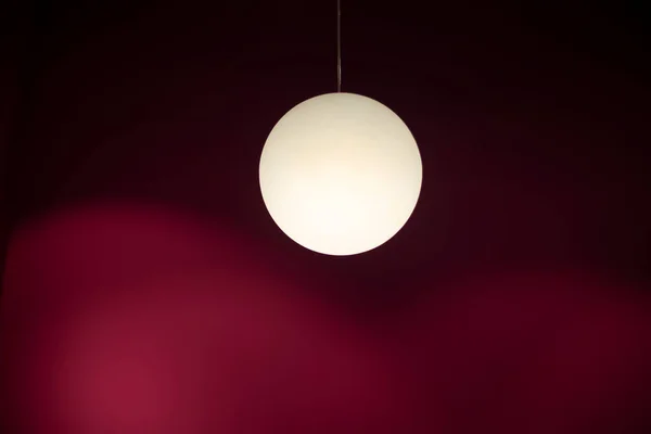 Lampe Forme Boule Conception Éclairage Source Lumière Intérieure — Photo