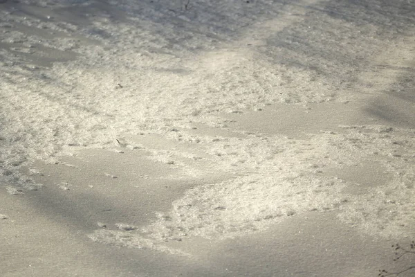 Textur Des Schnees Schnee Hintergrund Kalte Oberfläche Schönheit Der Natur — Stockfoto