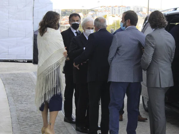 Könige Von Spanien Nehmen Der Einweihung Der Champalimaud Stiftung Lissabon — Stockfoto