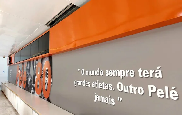 Pele Muzeum Bude Mít Volný Vstup Konce Roku 2021 Santos — Stock fotografie