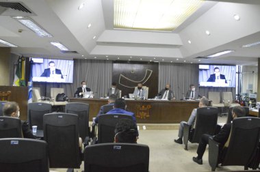 Rio Grande do Norte 'den Covid' in mali müşaviri Coronavirus salgınıyla ilgili eyalet milletvekillerini duydu. 30 Eylül 2021, Natal, Rio Grande do Norte, Brezilya: Rio Grande do Norte Parlamento Soruşturma Komisyonu