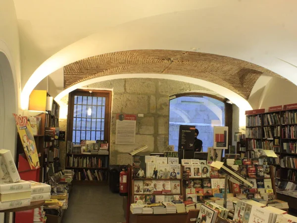 Installazioni Della Libreria Bertrand Considerata Più Grande Antica Lisbona Settembre — Foto Stock