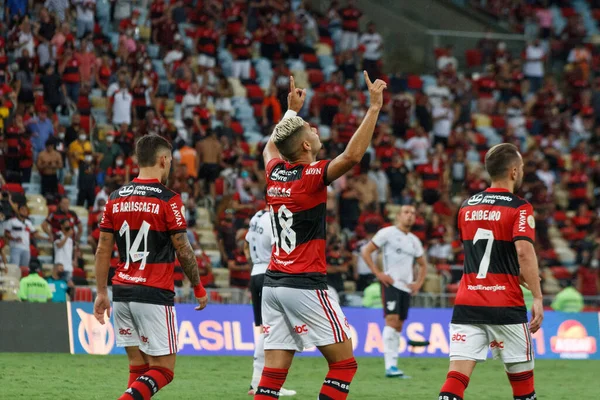 브라질 선수권 Brazilian Soccer Championship Flamengo Athletico 2021 브라질 리우데자네이루 — 스톡 사진