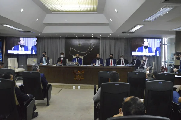 Senadores Brasileiros Acompanham Cpi Covid Assembleia Legislativa Rio Grande Norte — Fotografia de Stock