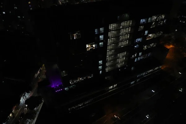 Beleuchtete Gebäude Sao Paulo Anspielung Auf Den Rosa Oktober Okt — Stockfoto