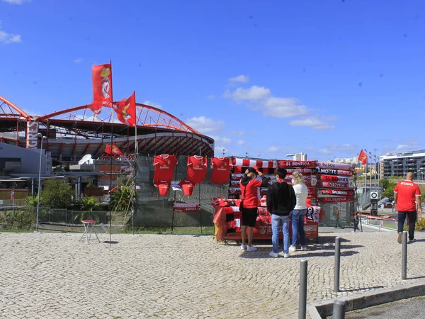 Spo 벤피카의 스타디움 주변의 움직임 포르투갈 리스본 2021 벤피카의 고향인 — 스톡 사진