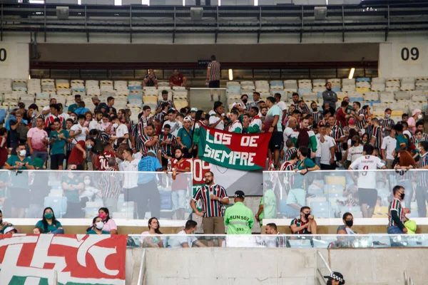 Spo Campeonato Brasileño Fútbol Fluminense Atlético Goianiense Partido Fútbol Entre —  Fotos de Stock